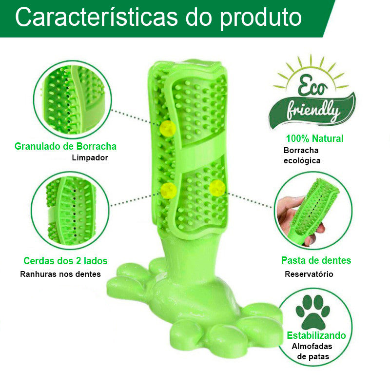 Brinquedo de escova de dentes para pets Rede Canan