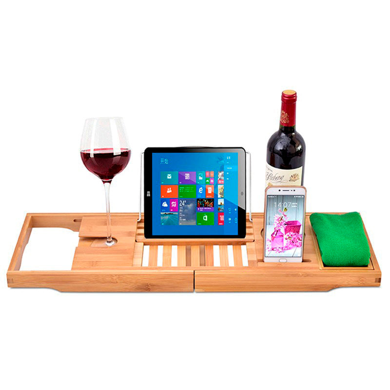 Mesa para banheira com suporte acoplado para iPad/Tablet e celular Rede Canan