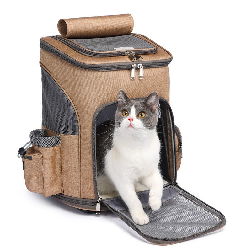 Mochila-carrinho para pet Rede Canan