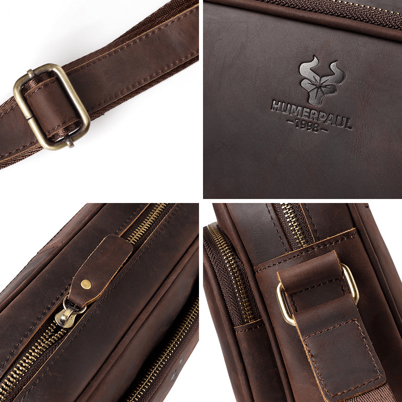 Nécessaire/bolsa de couro masculina - Rede Canan