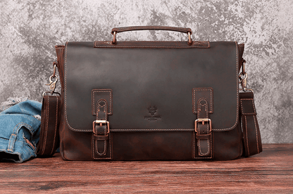 Bolsa/pasta de couro masculina - Rede Canan