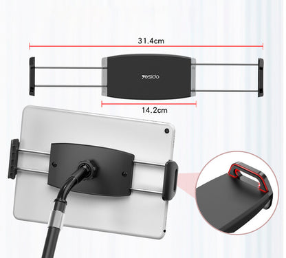 Suporte para telefone celular e iPad com elevação ajustável e rotação de até 360 graus Rede Canan