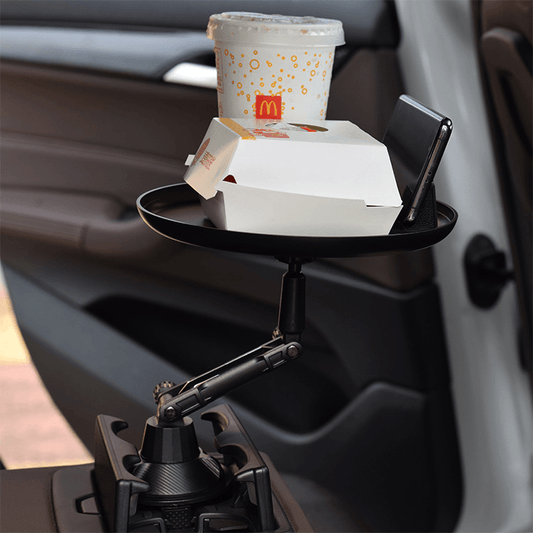 Bandeja para carro ajustável e com suporte de celular acoplado - Rede Canan