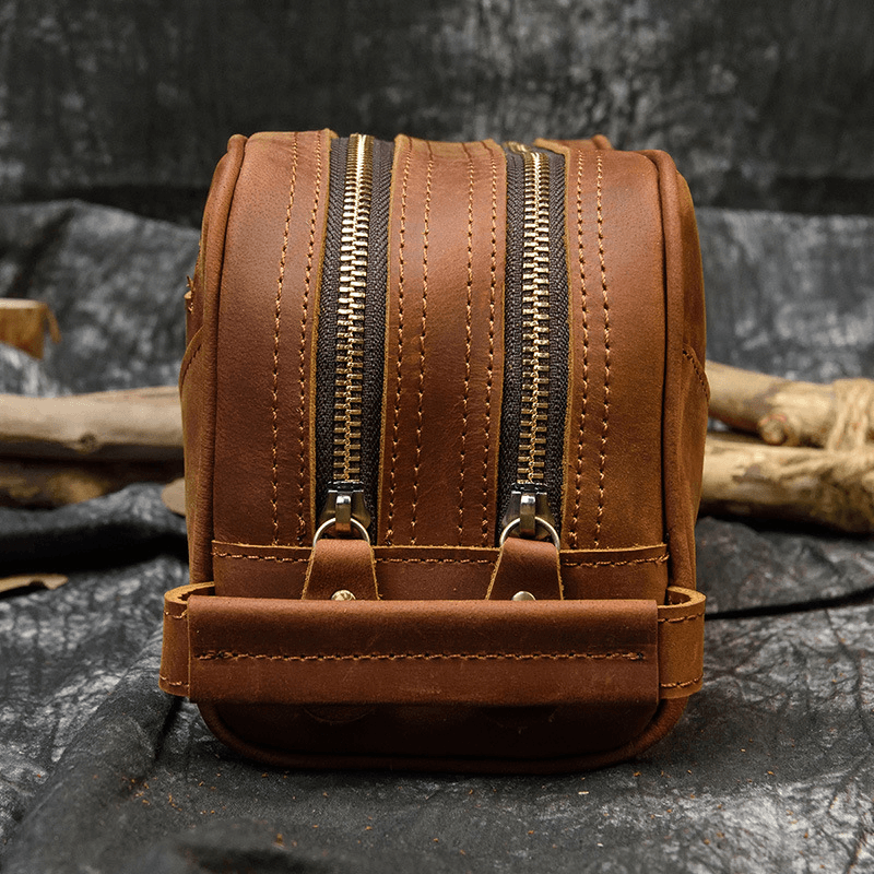 Nécessaire/estojo de couro masculina - Rede Canan