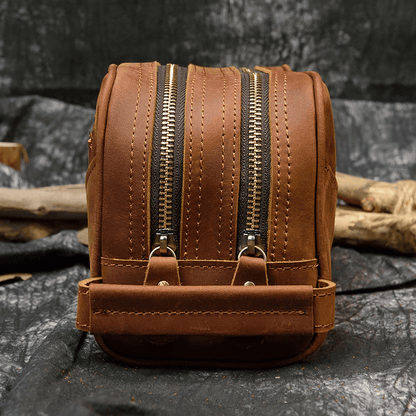 Nécessaire/estojo de couro masculina - Rede Canan