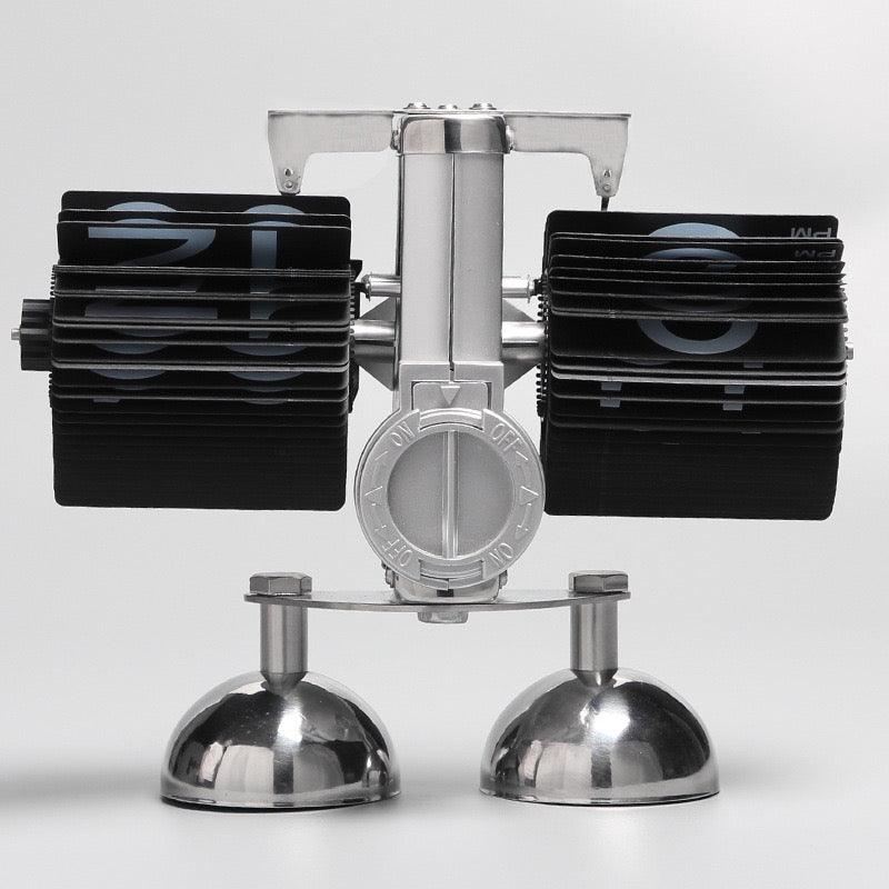 Relógio de mesa com página giratória automática - Rede Canan