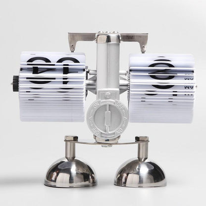 Relógio de mesa com página giratória automática - Rede Canan